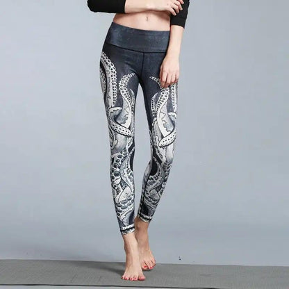 Women's Outdoor Sport Yoga Printed Leggings - WILKYs