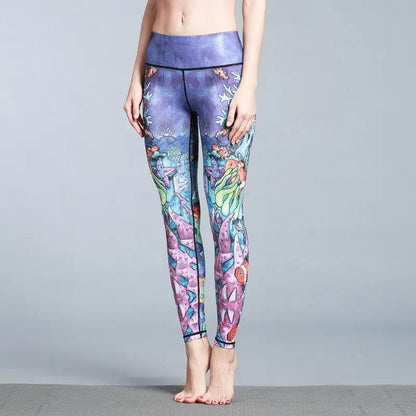 Women's Outdoor Sport Yoga Printed Leggings - WILKYs