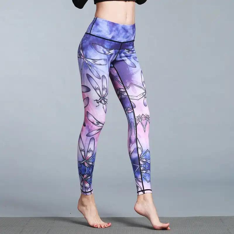Women's Outdoor Sport Yoga Printed Leggings - WILKYs