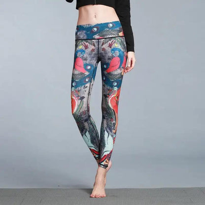 Women's Outdoor Sport Yoga Printed Leggings - WILKYs