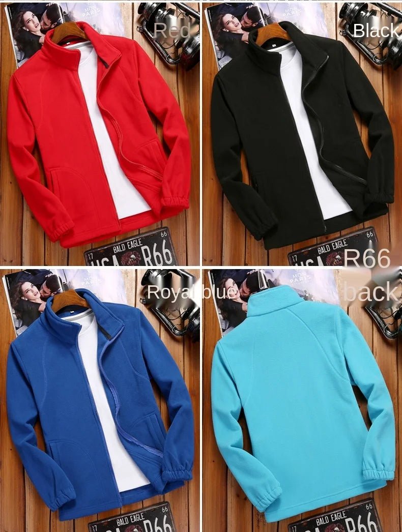 Women's Zipper Cardigan Sweatershirt Polar Fleece - WILKYs