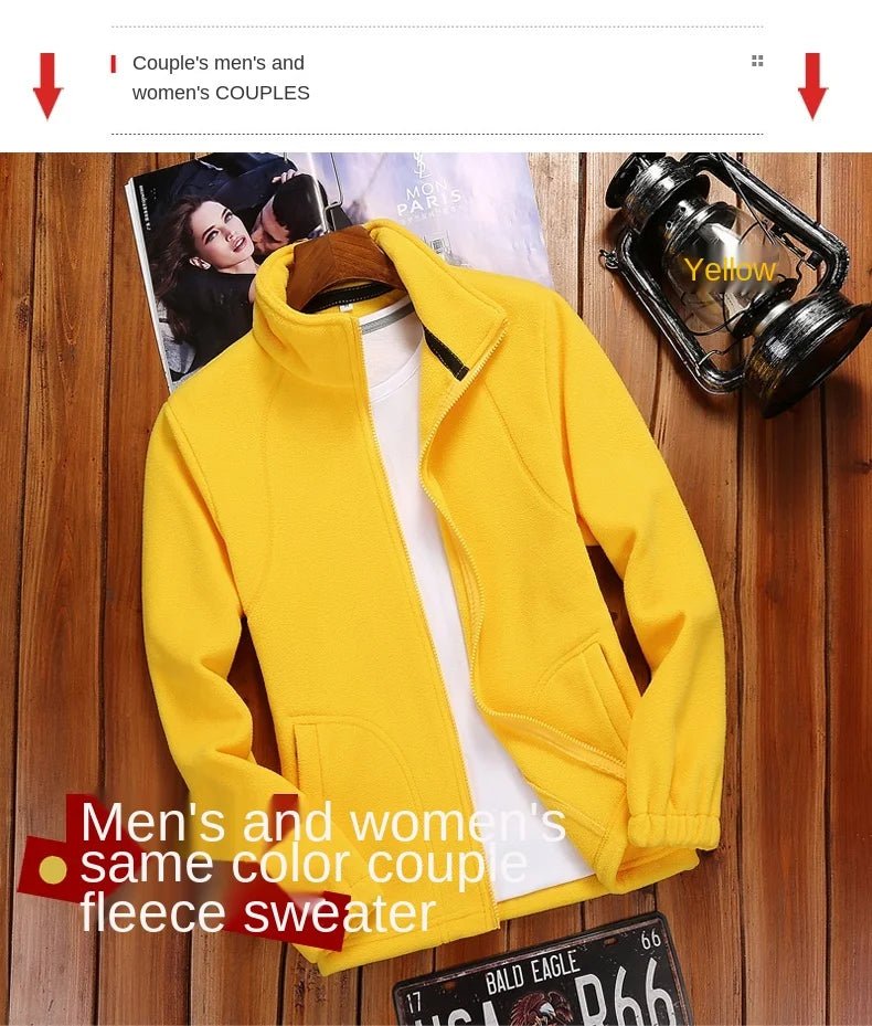 Women's Zipper Cardigan Sweatershirt Polar Fleece - WILKYs