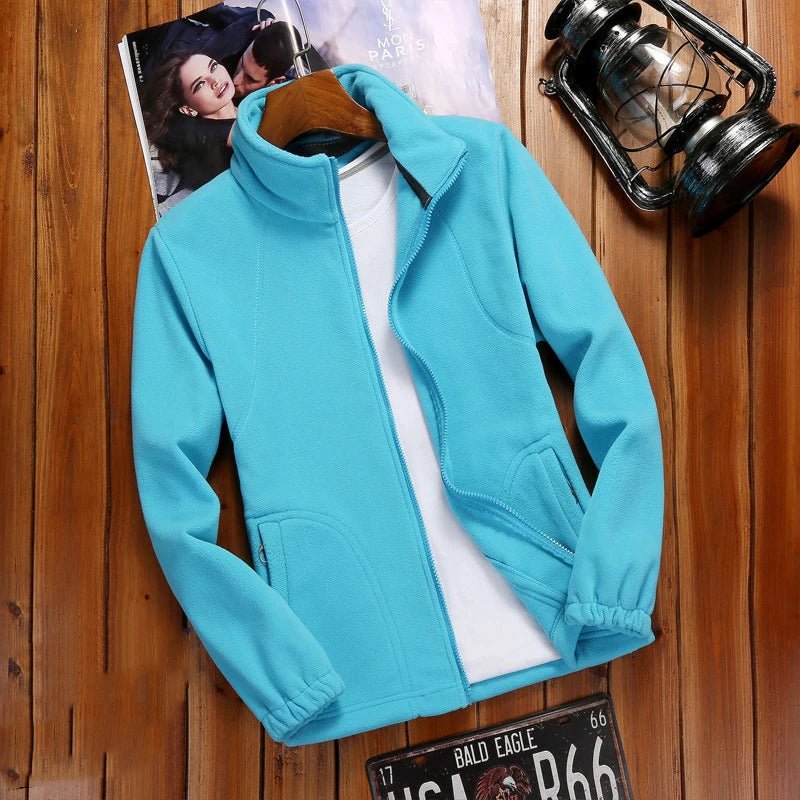 Women's Zipper Cardigan Sweatershirt Polar Fleece - WILKYs