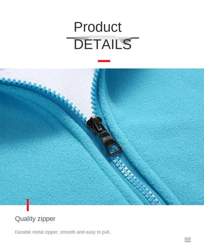 Women's Zipper Cardigan Sweatershirt Polar Fleece - WILKYs