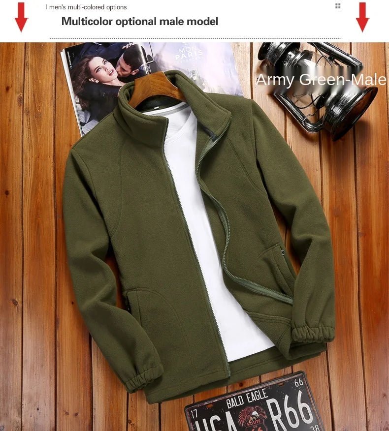 Women's Zipper Cardigan Sweatershirt Polar Fleece - WILKYs