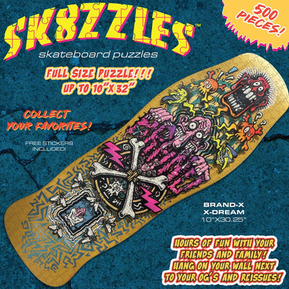 X - Dream Sk8zzle Skateboard Puzzle 12"x34" - WILKYs