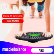 Yoga Balance Board Disc Stability Round Plates Exercise Trainer for Fitness Sports Waist Wriggling Fitness Balance Board - WILKYs