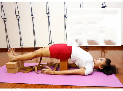 Yoga Brick Solid Wood Yoga Brick Whole Piece Anti - slip Compressive Log Brick Yoga Clothes Iyengar Yoga Auxiliary Supplies - WILKYs