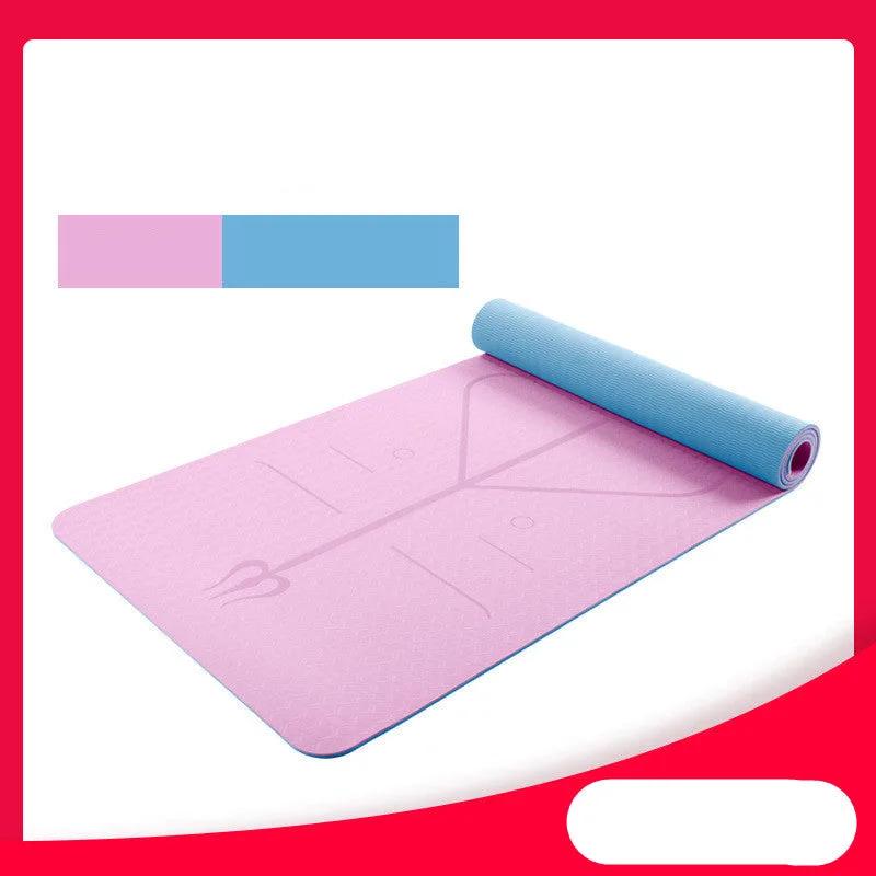 Yoga Mat Two - Color 6Mm Posture Line Yoga Mat Fitness Mat - WILKYs