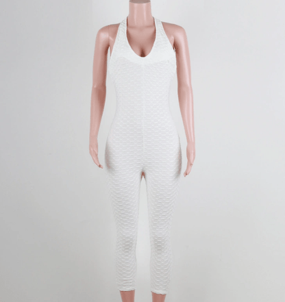 Yoga pants, honeycomb pants, female yoga fitness jumpsuit - WILKYs