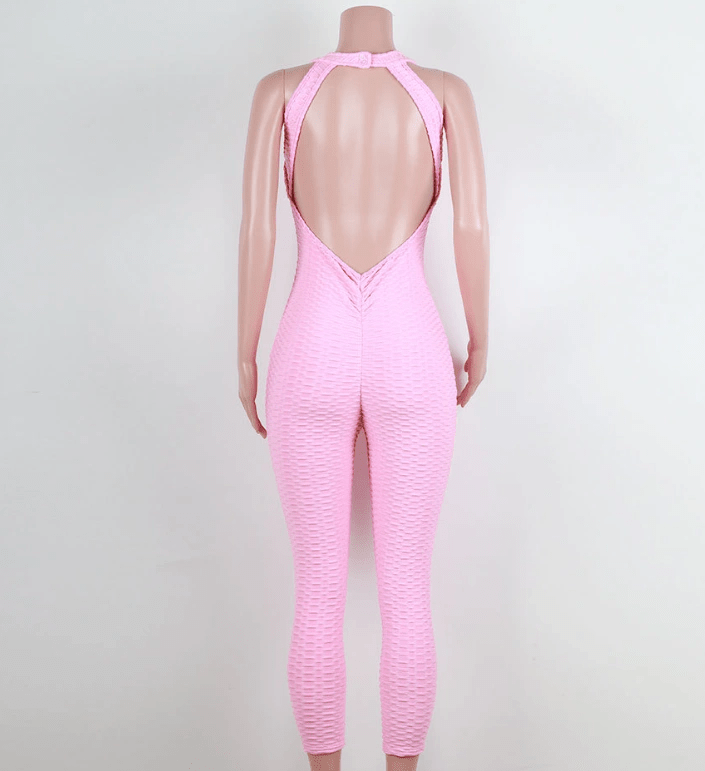 Yoga pants, honeycomb pants, female yoga fitness jumpsuit - WILKYs