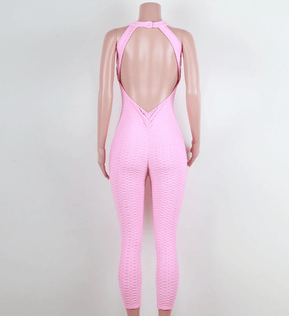 Yoga pants, honeycomb pants, female yoga fitness jumpsuit - WILKYs