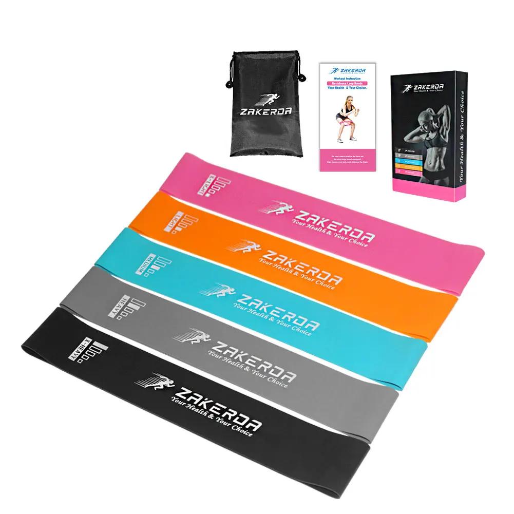 Yoga Resistance Rubber Bands Indoor Outdoor Fitness Equipment 0.35mm - 1.1mm Pilates Sport Training Workout Elastic Bands - WILKYs