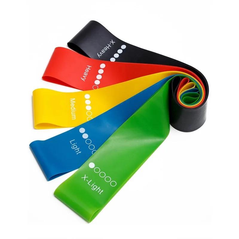 Yoga Resistance Rubber Bands Indoor Outdoor Fitness Equipment 0.35mm - 1.1mm Pilates Sport Training Workout Elastic Bands - WILKYs