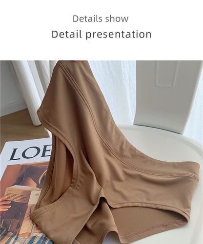 Zdesign Minimalist Silky Seamless Mid - High Waist Underwear - WILKYs