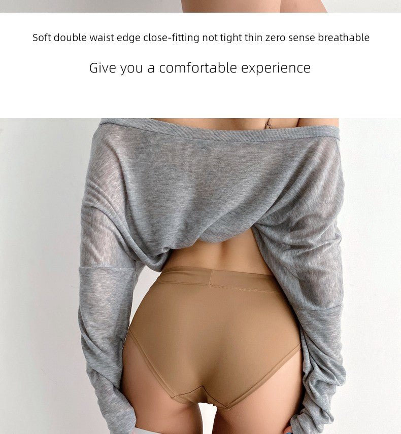 Zdesign Minimalist Silky Seamless Mid - High Waist Underwear - WILKYs