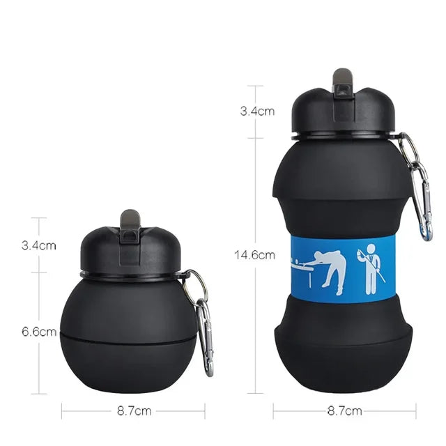 WILKYsWater BottleFold Water BottleThis foldable water bottle appears to be a versatile and convenient option for individuals engaged in sports or outdoor activities. The foldable design and features 