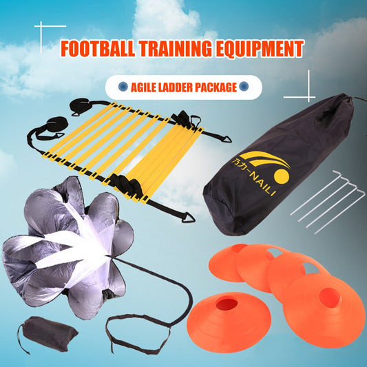 WILKYsFootball Training KitFootball Speed Agility Training KitElevate your soccer skills with our Football Speed Agility Ladder Soccer Training Kit. This comprehensive kit includes an agility ladder and a resistance parachute, 