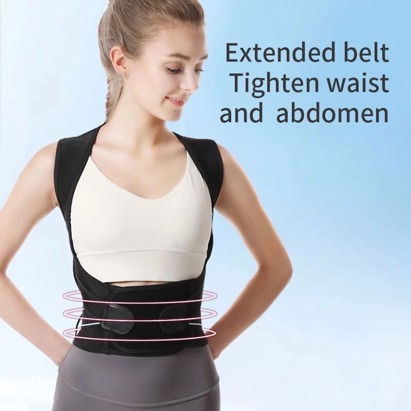 SKYWILLA Posture Corrector for Men and Women, Back Brace Posture Corrector,  Adjustable Back Posture Belt, Back Straightener, Back Brace Posture