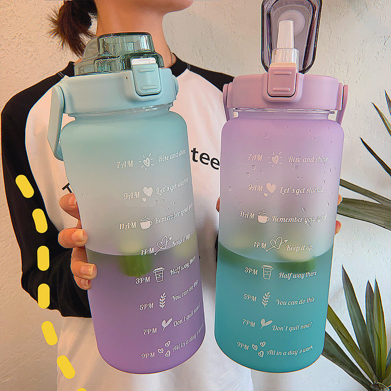 WILKYsWater bottleFitness Drinking BottleThe Fitness Bottle is the perfect way to stay hydrated and motivated throughout the day. Featuring a motivational design, time and volume markers, and a convenient c