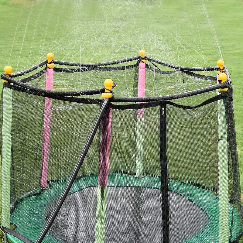 WILKYsExercise EquipmentChildren TrampolineLooking for a fun and unique way to keep your kids cool this summer? Look no further than the Children Trampoline Sprinkler! This innovative spray set attaches easil