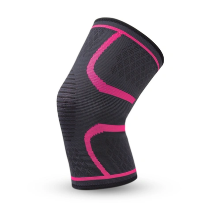 Fitness compression knee pad for support and stability in workouts.