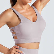 Breathable Fitness Shockproof Sports Bra – High Support & Comfort - WILKYs