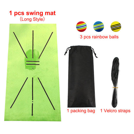 WILKYsGolf MatGolf Swing MatLooking to perfect your golf swing? The Golf Swing Mat is just what you need! This mat is 11.8“ x 23.6”, making it the perfect size for indoor use. The mat has a bat