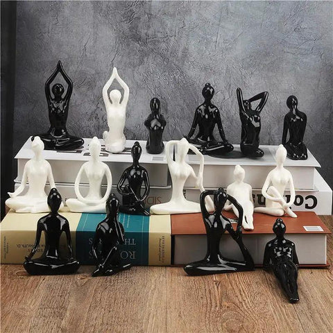 Ceramic Yoga Poses Figurine - WILKYs