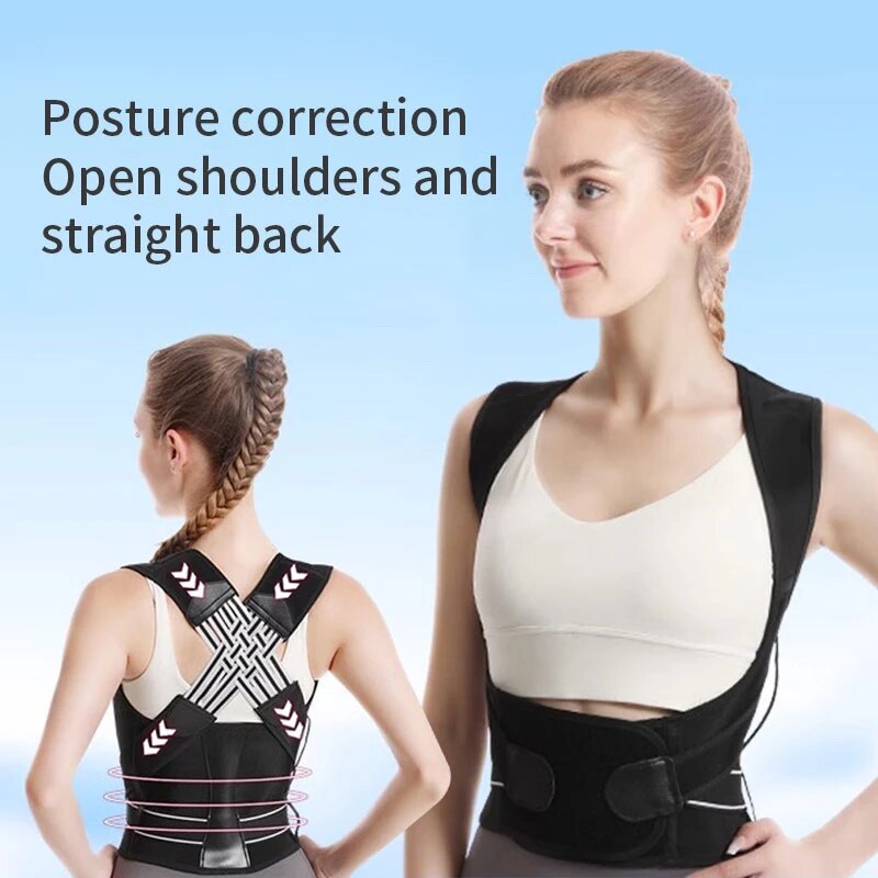 SKYWILLA Posture Corrector for Men and Women, Back Brace Posture Corrector,  Adjustable Back Posture Belt, Back Straightener, Back Brace Posture