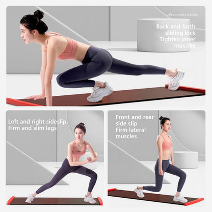 WILKYsYoga MatsYoga Sliding MatThe Yoga Sliding Mat is the perfect way to get a workout while sliding on any hard surface. It is great for use on tile, linoleum, wood floors, and even carpet. The 