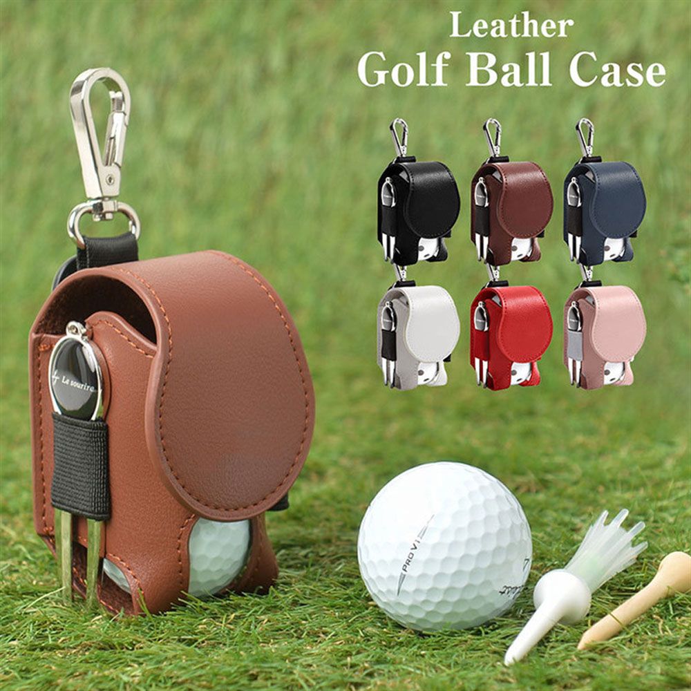 WILKYsPouchMini Leather Golf Ball PouchLooking for an easy way to tote your golf balls and tees around the course? Look no further than this mini pocket leather golf ball storage pouch! This handy little 