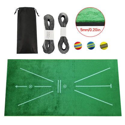 WILKYsGolf MatGolf Swing MatLooking to perfect your golf swing? The Golf Swing Mat is just what you need! This mat is 11.8“ x 23.6”, making it the perfect size for indoor use. The mat has a bat