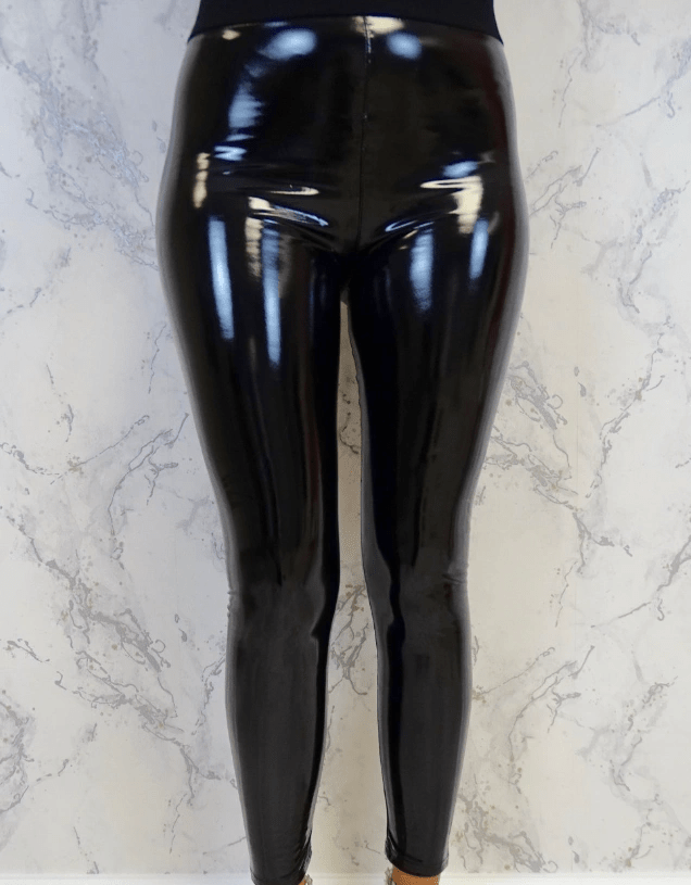 Latex Patent Leather Leggings – High Waist, Shiny & Flexible - WILKYs