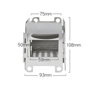 Mini Outdoor Portable Firewood Stove – Compact Stainless Steel Camping Stove - WILKYs