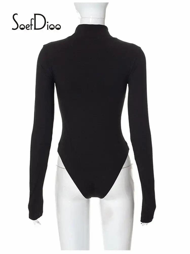 See Through Black Long Sleeve Bodysuit - WILKYs