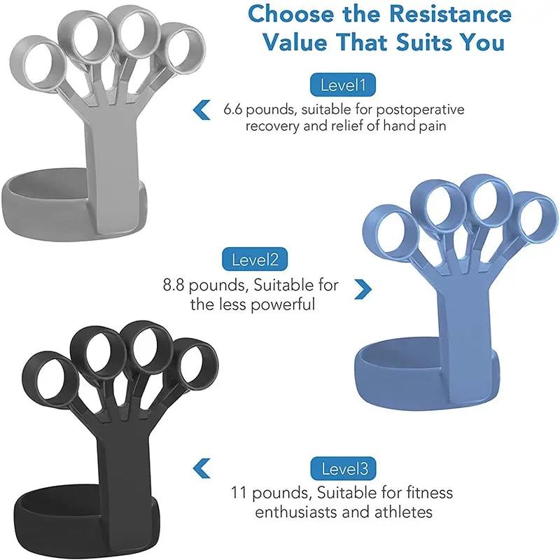 Silicone Hand Grip Strengthener – Flexible Finger Exerciser for All Ages - WILKYs