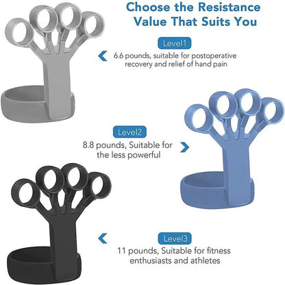 Silicone Hand Grip Strengthener – Flexible Finger Exerciser for All Ages - WILKYs