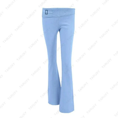 Spring Knitted Women's Two - Piece Set – Sweater Hoodie & Flare Pants - WILKYs