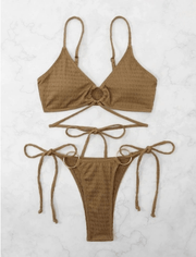Triangle Double - Sided Bikini Set – Adjustable & Chic Swimwear - WILKYs