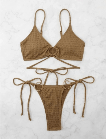 Triangle Double - Sided Bikini Set – Adjustable & Chic Swimwear - WILKYs