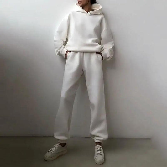 Winter Hoodie Sweat Set – Cozy Fleece Hoodie & Sweatpants Outfit - WILKYs