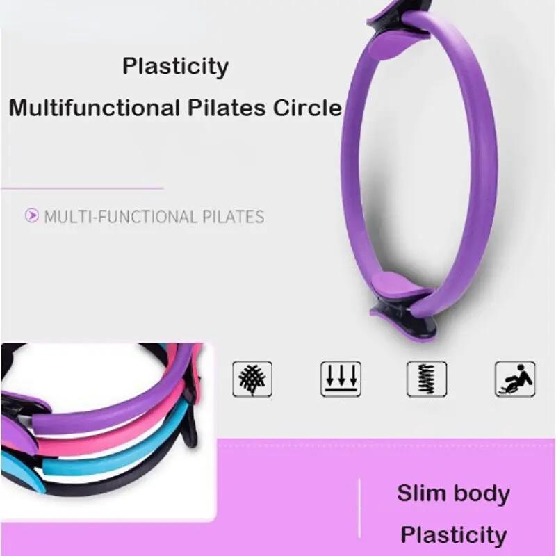 Yoga Exercise Fitness Ring – 38cm Pilates Circle for Toning & Flexibility - WILKYs