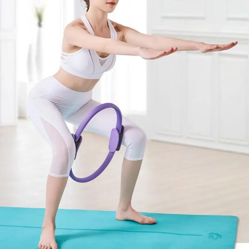 Yoga Exercise Fitness Ring – 38cm Pilates Circle for Toning & Flexibility - WILKYs