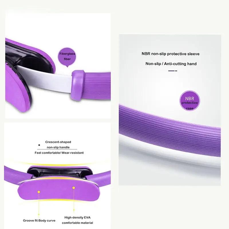 Yoga Exercise Fitness Ring – 38cm Pilates Circle for Toning & Flexibility - WILKYs